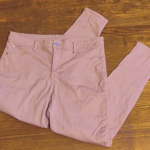 Jordache Pink Stretch Skinny Jeans Size 14